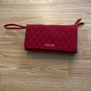 Vera Bradley Wallet Crossbody Red Microfiber